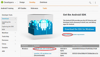 Download the Android SDK