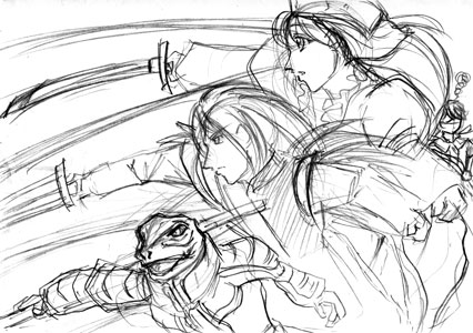 光の腕3段とヒマそうなアルベルト