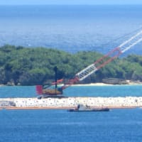 ゲートからの資材搬入はなかったが、辺野古側工区への土砂投入は行われる。