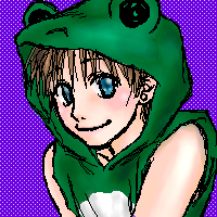 �g�h�q�n�����A�J�G���̒�����݂𒅂��j�̎q